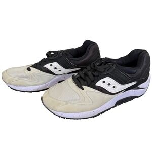 Saucony Grid 9000 Men's‎ Sneakers Sz 8 Black White Retro Running Shoes S70077-37